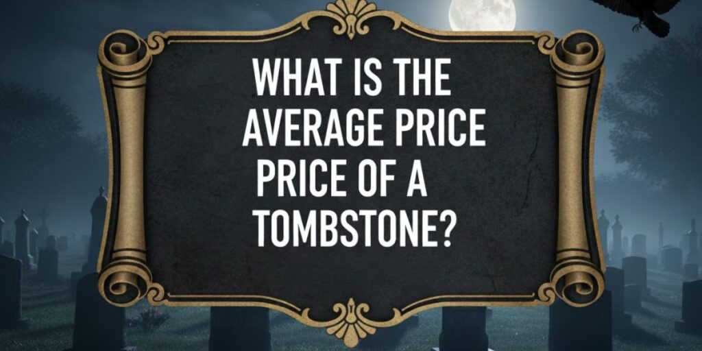 What is the average price of a tombstone
