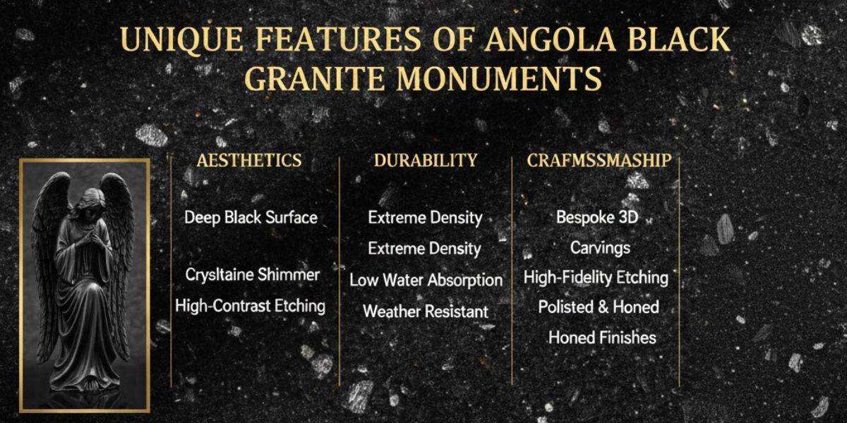 Angola Black Granite Monuments: Features, Benefits, and Market Trends Unique Features of Angola Black Granite Monuments
